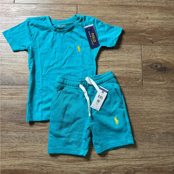 Kids Polo T-Shirt and Shorts Set - Picture 1 of 4